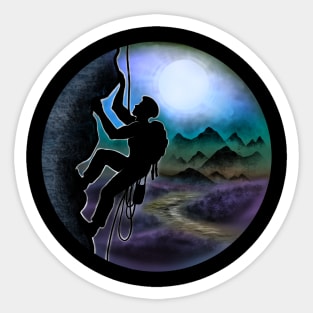 Mountain Climbing Sticker